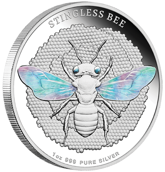 2026 Australian Native Bees - Stingless Bee 1oz Silver Proof Hologram Coin