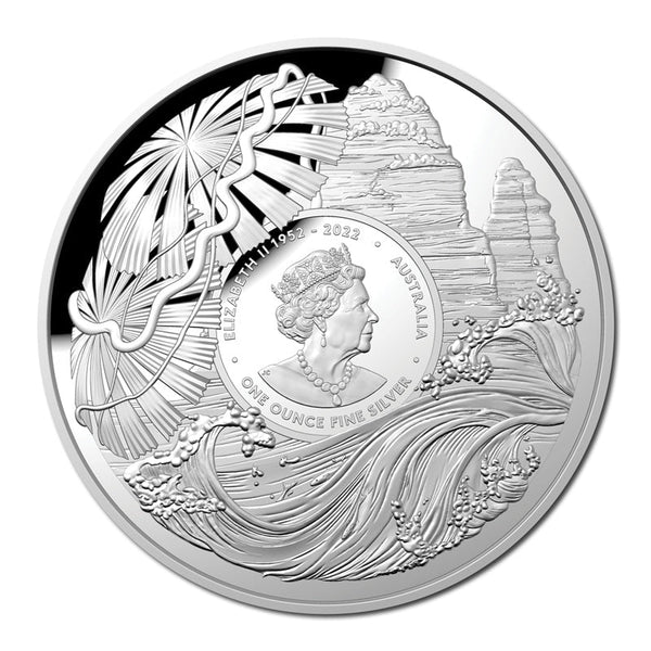 $5 2023 Beauty, Rich & Rare - Twelve Apostles Domed Silver Proof