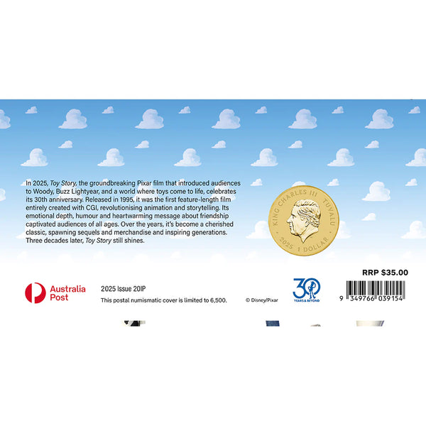 2025 Toy Story 30th anniversary Postal Numismatic Cover (PNC)