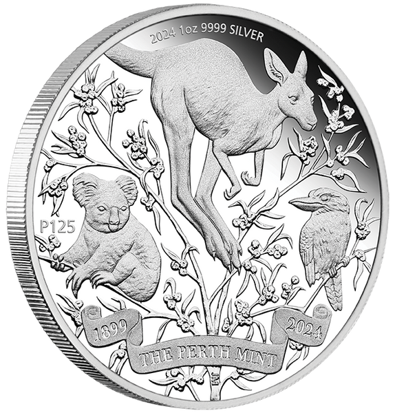 2024 $1 Perth Mints 125th Anniversary 1oz Silver Proof Coin
