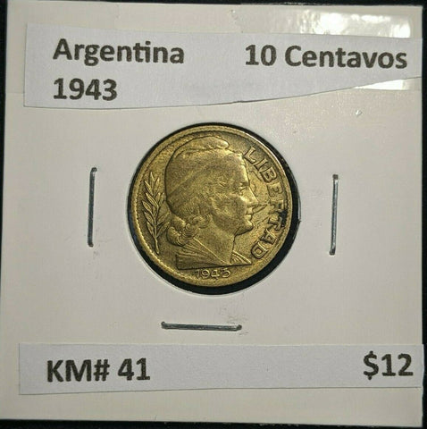 Argentina 1943 10 Centavos KM# 41 #065      4A