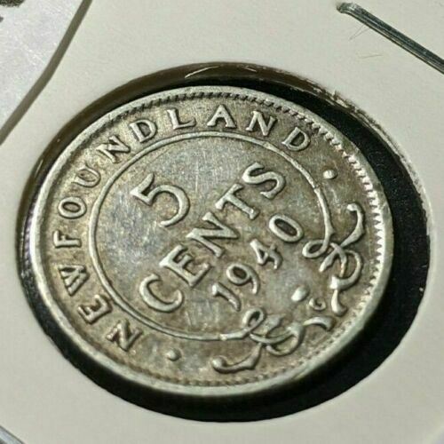 Canada NEWFOUNDLAND 1940 C 5 Cents KM# 19 Cleaned #1143   9A