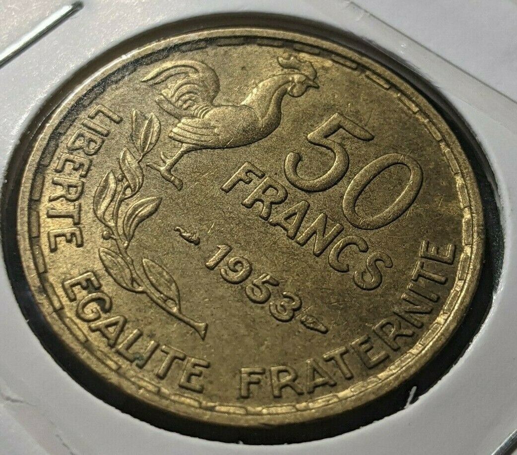 France 1953 50 Francs KM 918.1 964 aussiecoinsdirect