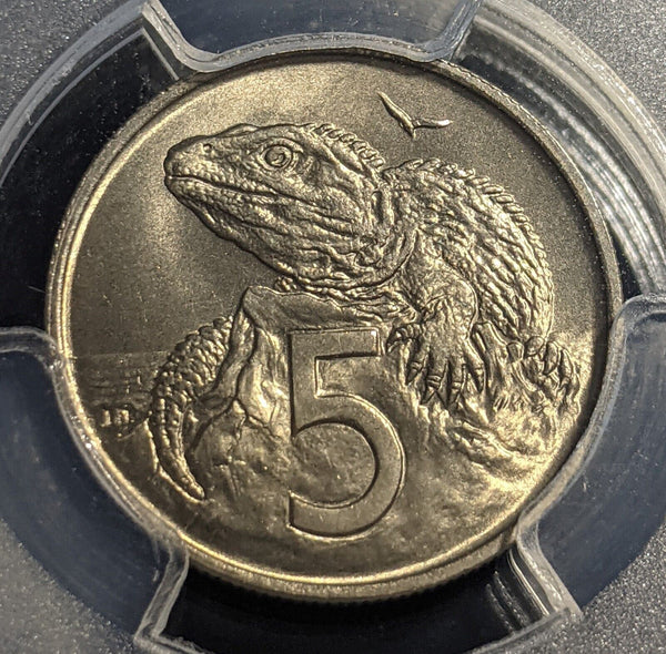 New Zealand 1967 Five Cent 5c PCGS MS66 GEM UNC #2038