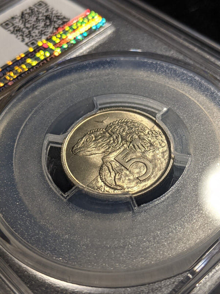 New Zealand 1967 Five Cent 5c PCGS MS66 GEM UNC #2038