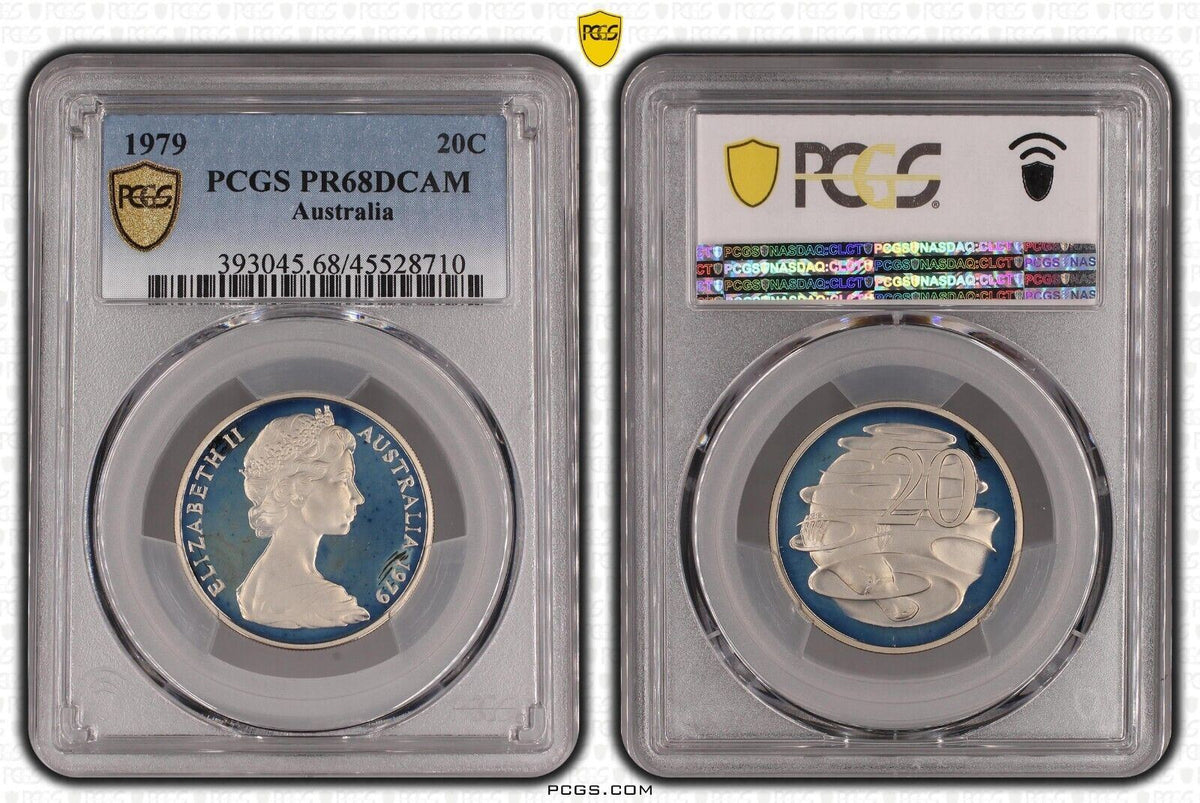 1979 Proof Twenty Cent 20c Australia PCGS PR68DCAM FDC UNC #2634