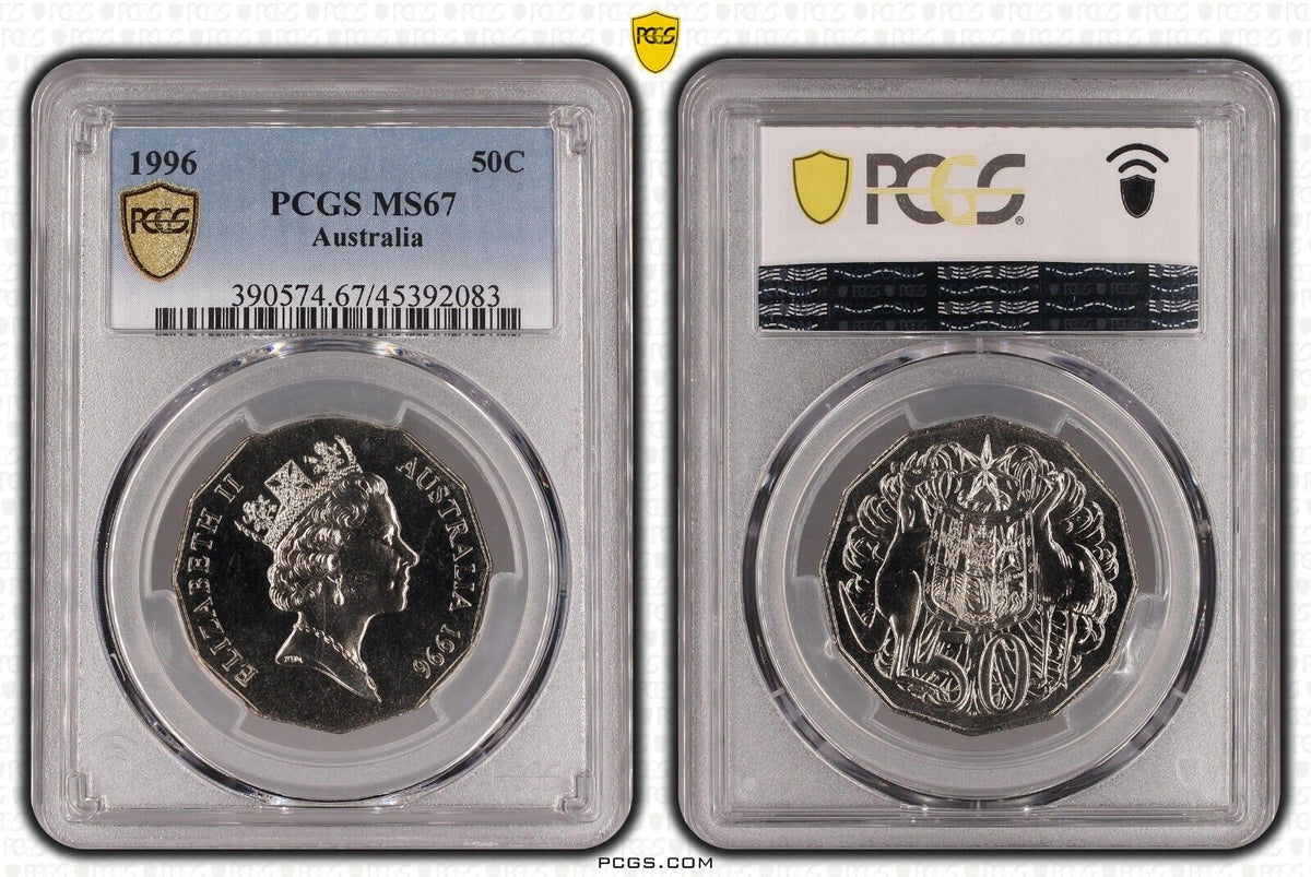 1996 Fifty Cent 50c Australia PCGS MS67 FDC GEM UNC #2757 – Aussie