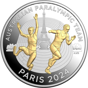 2024 $5 Australian Paralympic Team
Selectively Gold-Plated Silver Proof Coin