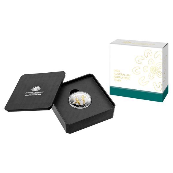 2024 $5 Australian Paralympic Team
Selectively Gold-Plated Silver Proof Coin
