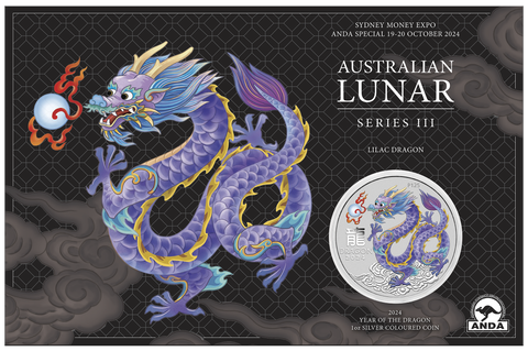 ANDA Sydney 2024 Perth Mint - 1oz Coloured Dragon