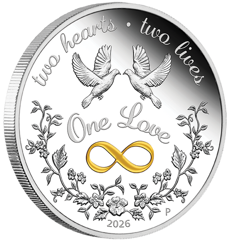 2026 1oz One Love Silver Proof Coloured Coin