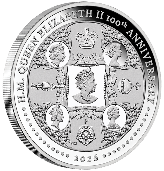 2026 1oz H.M. Queen Elizabeth II 100th Anniversary Silver Proof Coin
