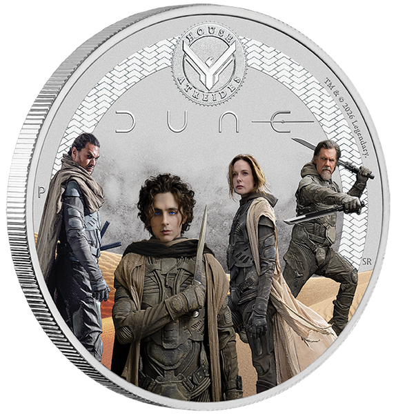 Dune - House Atreides 2026 50c 1/2oz Silver Coloured Coin