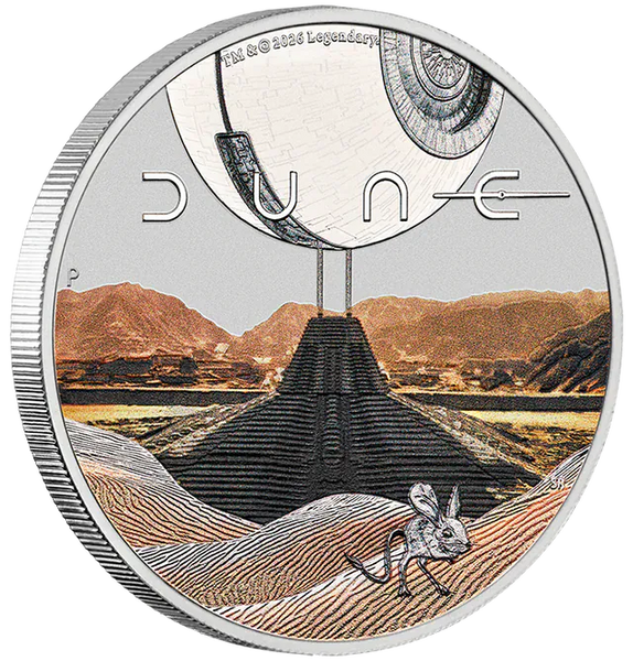 Dune 2026 1oz Silver Coloured Coin