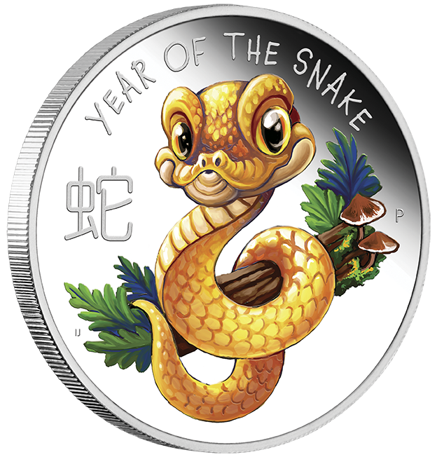 2025 Baby Snake 1/2oz Silver Proof Coloured Coin