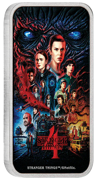 Stranger Things - Season 4 2026 $1 Colour Rectangular 1oz Silver Uncirculated Coin