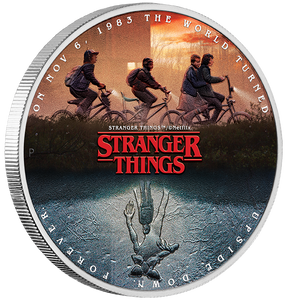Stranger Things - The Upside Down 2026 1oz Silver Coloured Coin