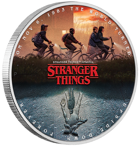Stranger Things - The Upside Down 2026 1oz Silver Coloured Coin