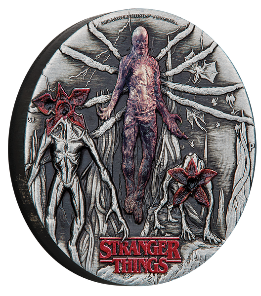 Stranger Things - Villains 2026 2oz Silver Antiqued Coloured Coin