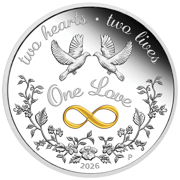2026 1oz One Love Silver Proof Coloured Coin