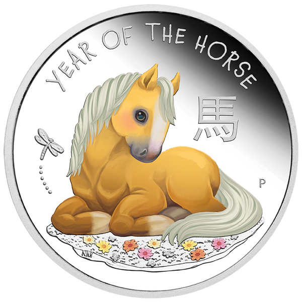 Baby Horse 2026 1/2oz Silver Proof Coloured Coin