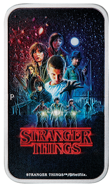 Stranger Things - Season 1 2026 1oz Silver Coloured Rectangular Coin