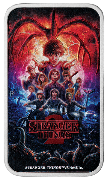 Stranger Things - Season 2 2026 1oz Silver Coloured Rectangular Coin