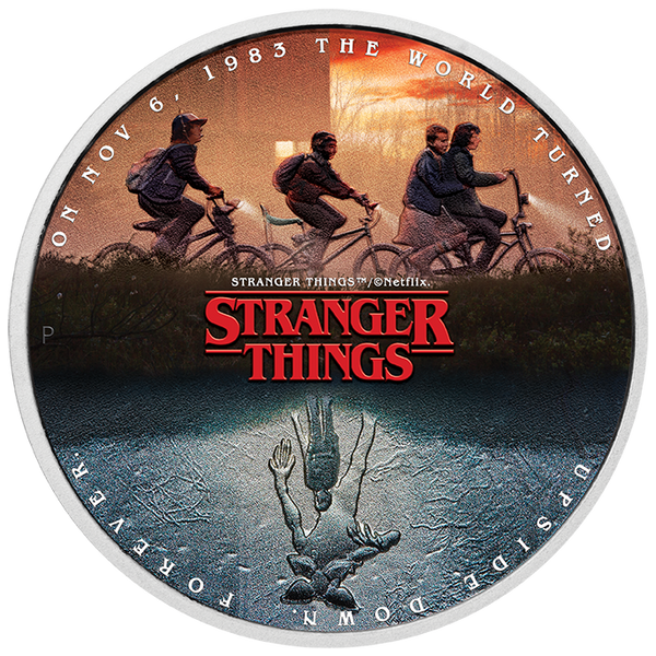 Stranger Things - The Upside Down 2026 1oz Silver Coloured Coin