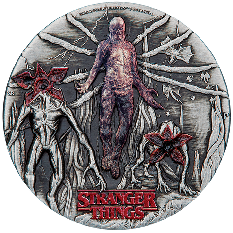 Stranger Things - Villains 2026 2oz Silver Antiqued Coloured Coin