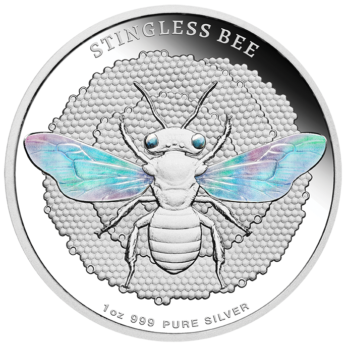 2026 Australian Native Bees - Stingless Bee 1oz Silver Proof Hologram Coin