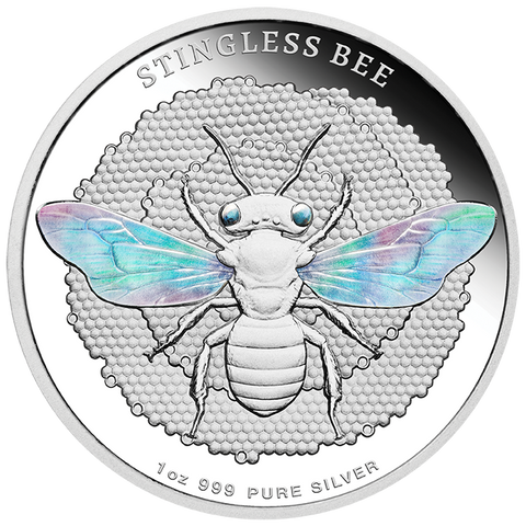 2026 Australian Native Bees - Stingless Bee 1oz Silver Proof Hologram Coin