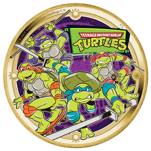 CollectFest Special Edition Teenage Mutant Ninja Turtles 2025 Collector Coin in Card