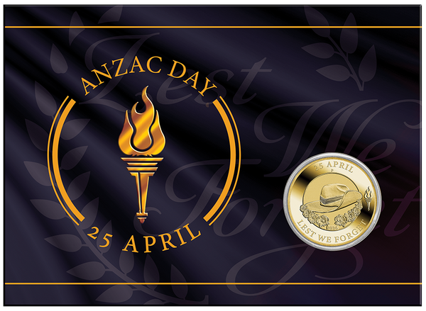 2026 $1 ANZAC Day Coin in Card