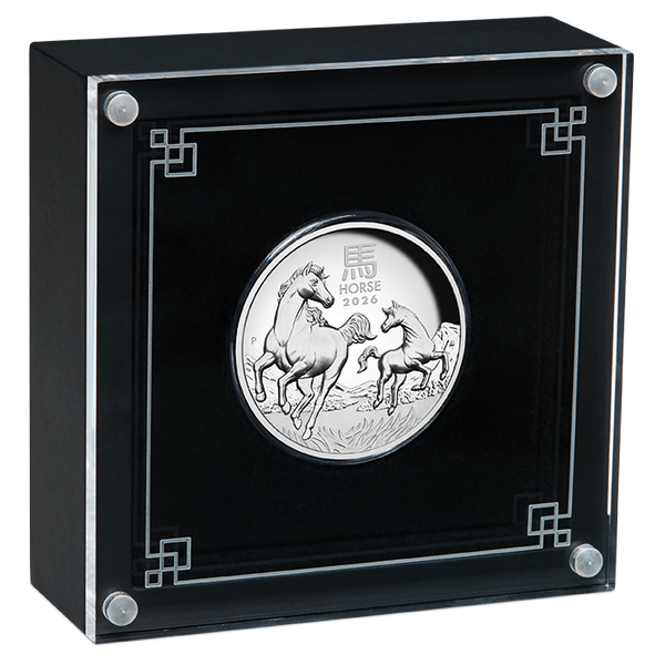 Australian Lunar Series III Year Of The Horse 2026 1oz Silver Proof High Relief Coin