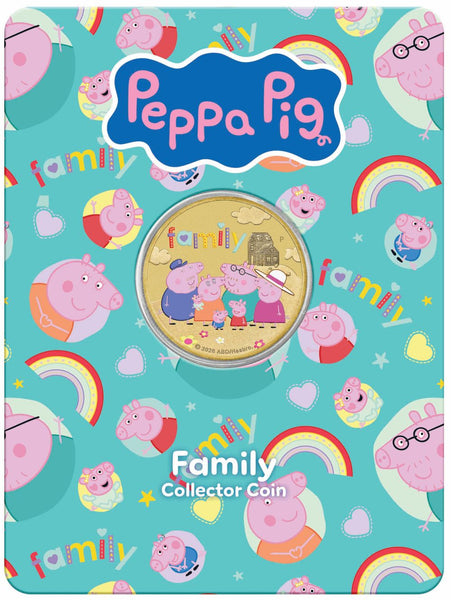 Peppa Pig Family 2026 $1 Colour Uncirculated Coin