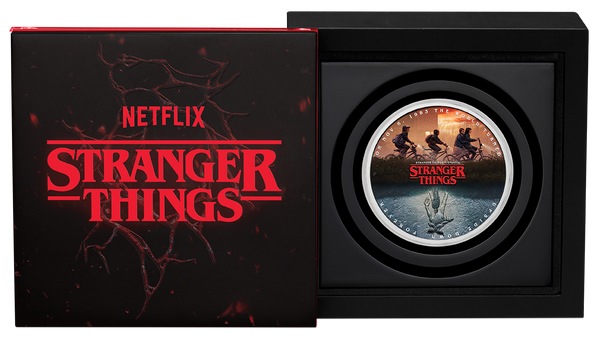 Stranger Things - The Upside Down 2026 1oz Silver Coloured Coin