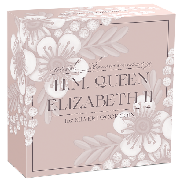 2026 1oz H.M. Queen Elizabeth II 100th Anniversary Silver Proof Coin