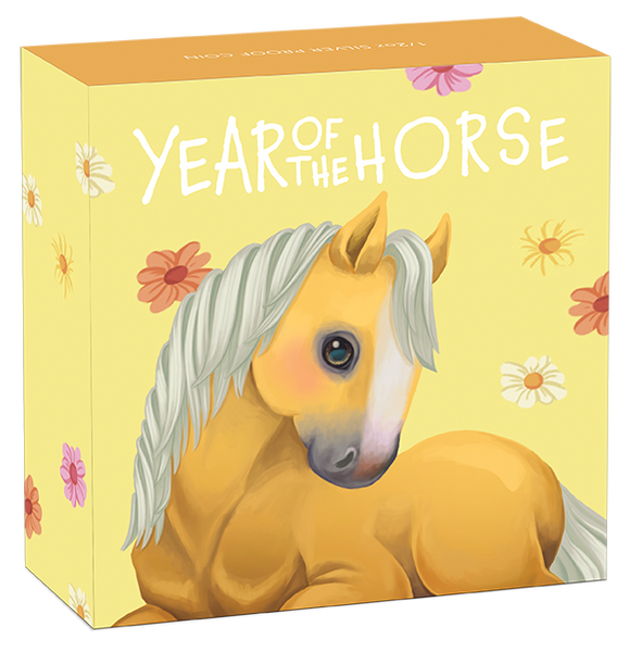 Baby Horse 2026 1/2oz Silver Proof Coloured Coin