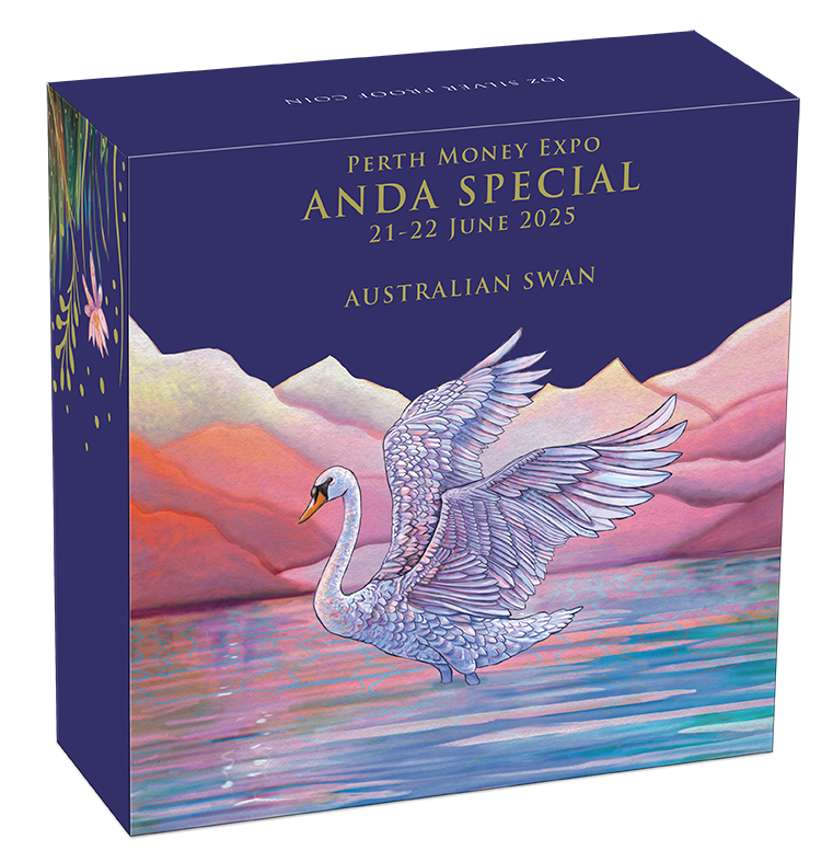 Perth ANDA Money Expo 2025 - Australian Swan 2025 1oz Silver Proof Coin
