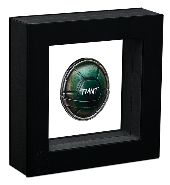 Teenage Mutant Ninja Turtles Domed Shell 2025 1.5oz Silver Antiqued Coloured Coin