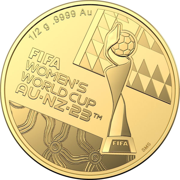 2023 Australia $5 Dollar 1/2g Gold Coin Official FIFA Women's World Cup Soccer