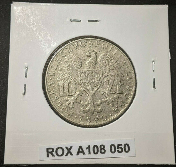 Poland 1970 MW 10 Złotych Y# 62 #050