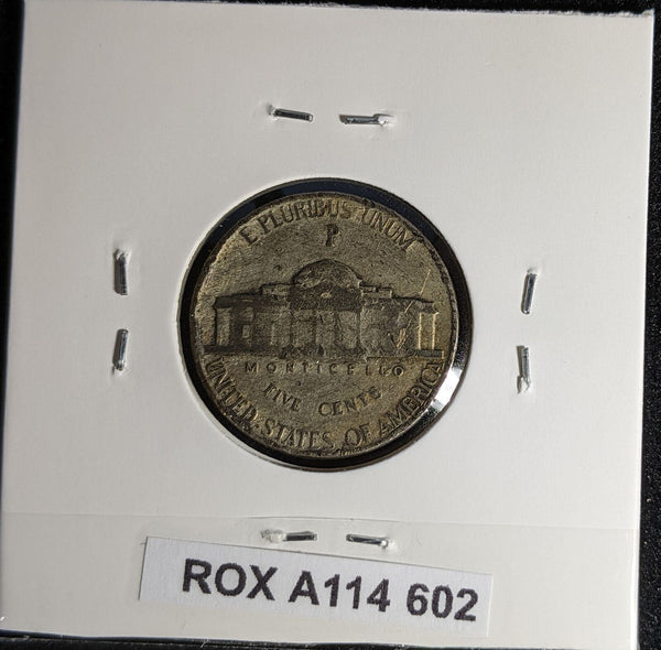 USA 1945 P Nickel KM# 192a Rim Damage #602 #28C