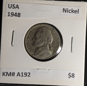 USA 1948 Nickel KM# A192 #597 #28C