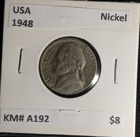 USA 1948 Nickel KM# A192 #597 #28C