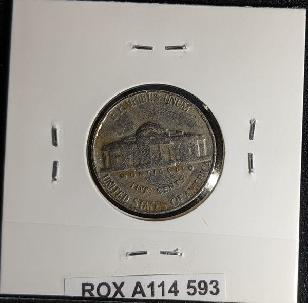 USA 1954 Nickel KM# A192 Rim Damage #593 #28