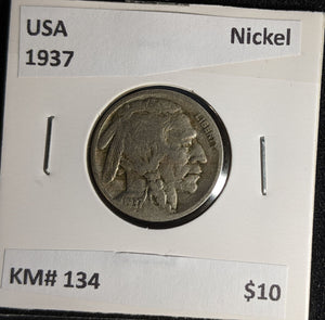 USA 1937 Nickel KM# 134 #626 #29A