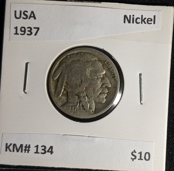 USA 1937 Nickel KM# 134 #626 #29A