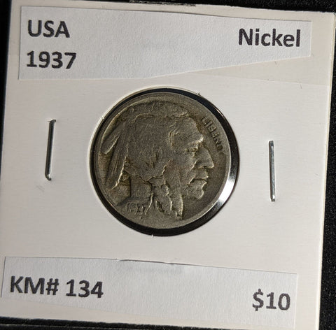 USA 1937 Nickel KM# 134 #626 #29A
