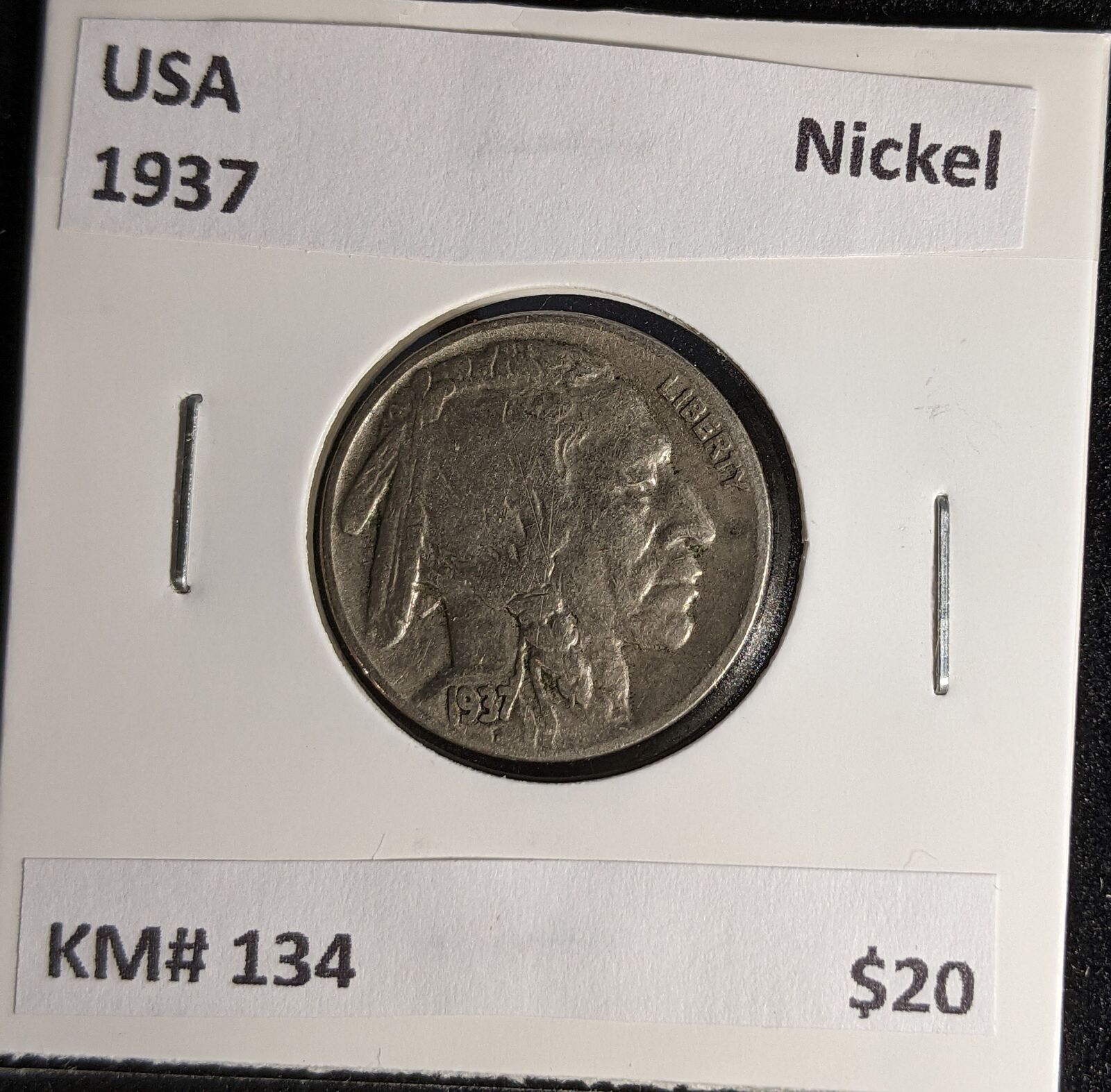 USA 1937 Nickel KM# 134 #598 #29A